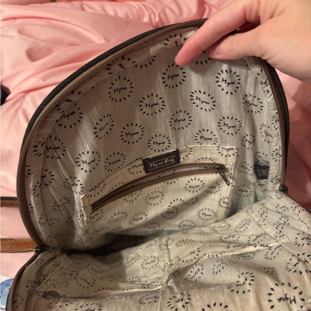 Myra Backpack Multicolor Patterned With Star Desi… - image 3